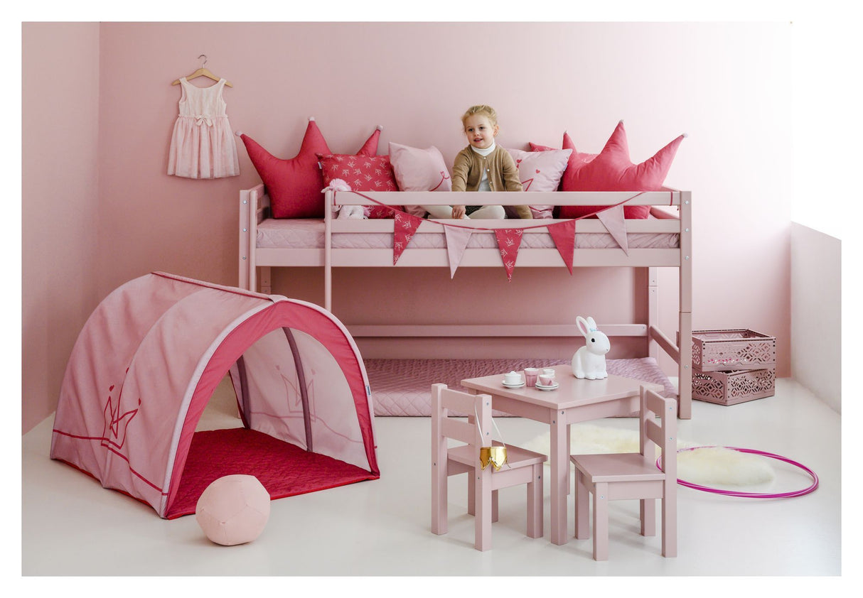 Hoppekids ECO Dream My Color Halvhøj Seng 90x200 - Pale Rose - Unoliving.com