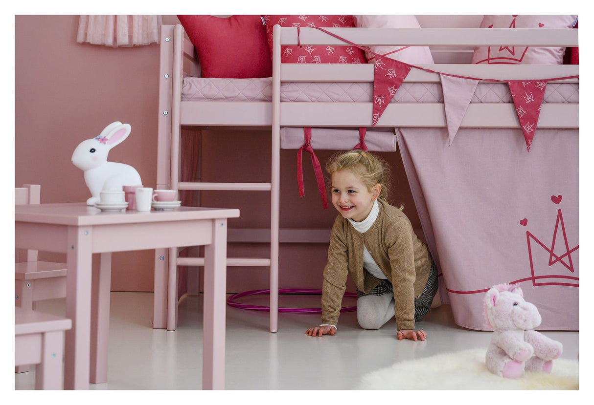 Hoppekids ECO Dream My Color Halvhøj Seng 90x200 - Pale Rose - Unoliving.com