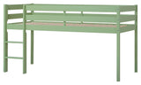 ECO Comfort halvhøj seng inkl. lamelbund 90x200 cm, Pale Green