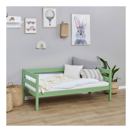 Hoppekids ECO Comfort Juniorseng 70x160 - Pale Green - Unoliving.com