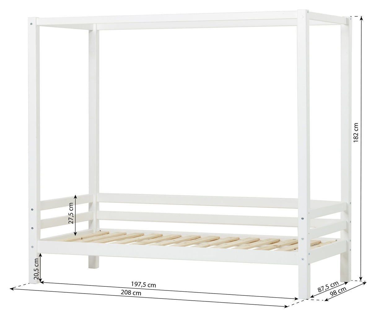 Hoppekids ECO Dream Himmelseng 90x200 - Unoliving.com