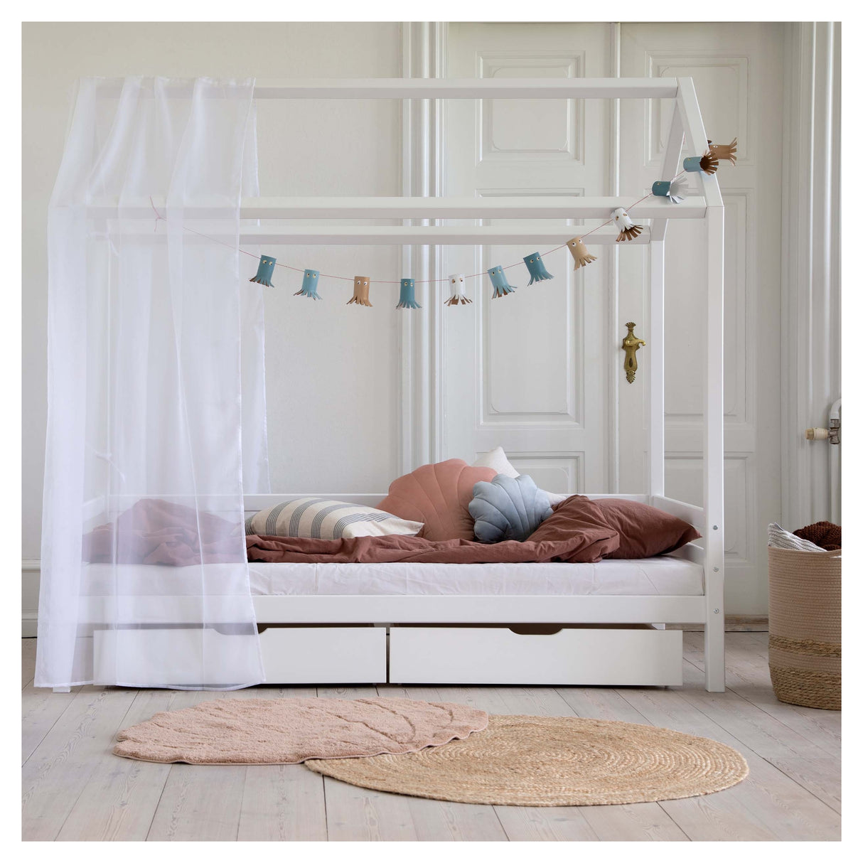 Hoppekids ECO Dream Husseng 90x200 - Hvid - Unoliving.com