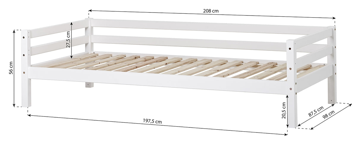 ECO Dream Juniorseng 70x160, Hvid - Unoliving.com