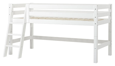 ECO Luxury Halvhøj seng m. stige 90x200, Hvid - Unoliving.com