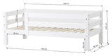 ECO Luxury Juniorseng m. 3/4 sengehest 70x160 - Unoliving.com