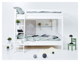 Hoppekids ECO Luxury Køjeseng m. skrå stige 120x200 - Hvid - Unoliving.com