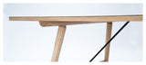 Hekla Spiesebord 168cm, Sort linoleum, Eg - Unoliving.com