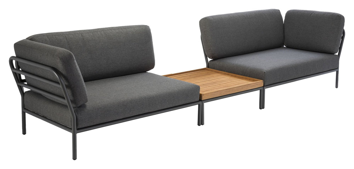 HOUE, LEVEL Loungebord, Grå, Bambus, 81x81 - Unoliving.com