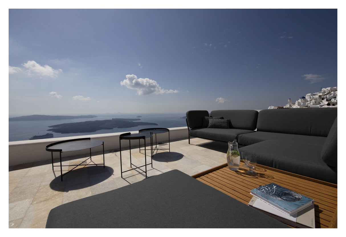 HOUE, LEVEL Loungesofa, højre, Sooty Grey Sunbrella - Unoliving.com