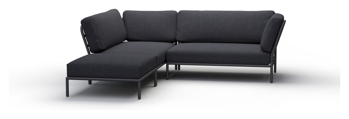 HOUE, LEVEL Loungesofa, højre, Sooty Grey Sunbrella - Unoliving.com