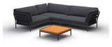 HOUE, LEVEL Loungesofa, venstre, Sooty Grey Sunbrella - Unoliving.com