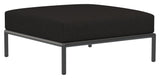 LEVEL Ottoman, Charcoal Sunbrella - Unoliving.com