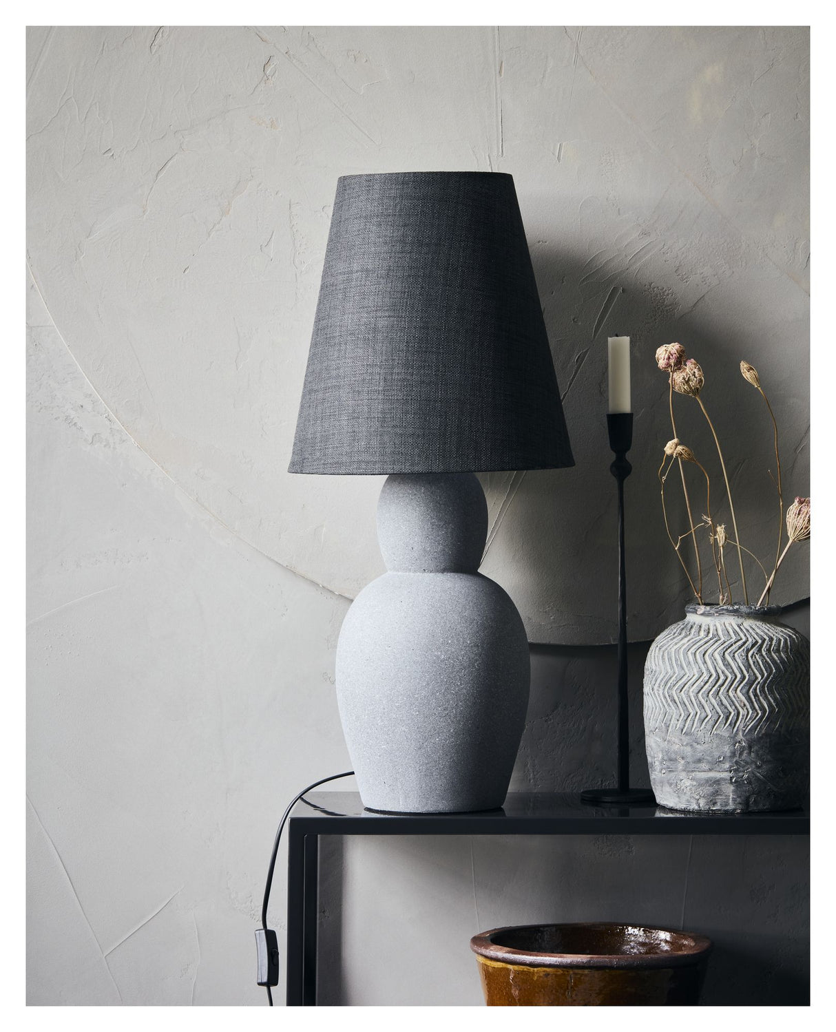 Orga Bordlampe - Grå - Unoliving.com