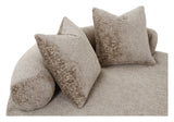 Cairo Daybed m. 2 Puder, Chenille, Rund, Natur