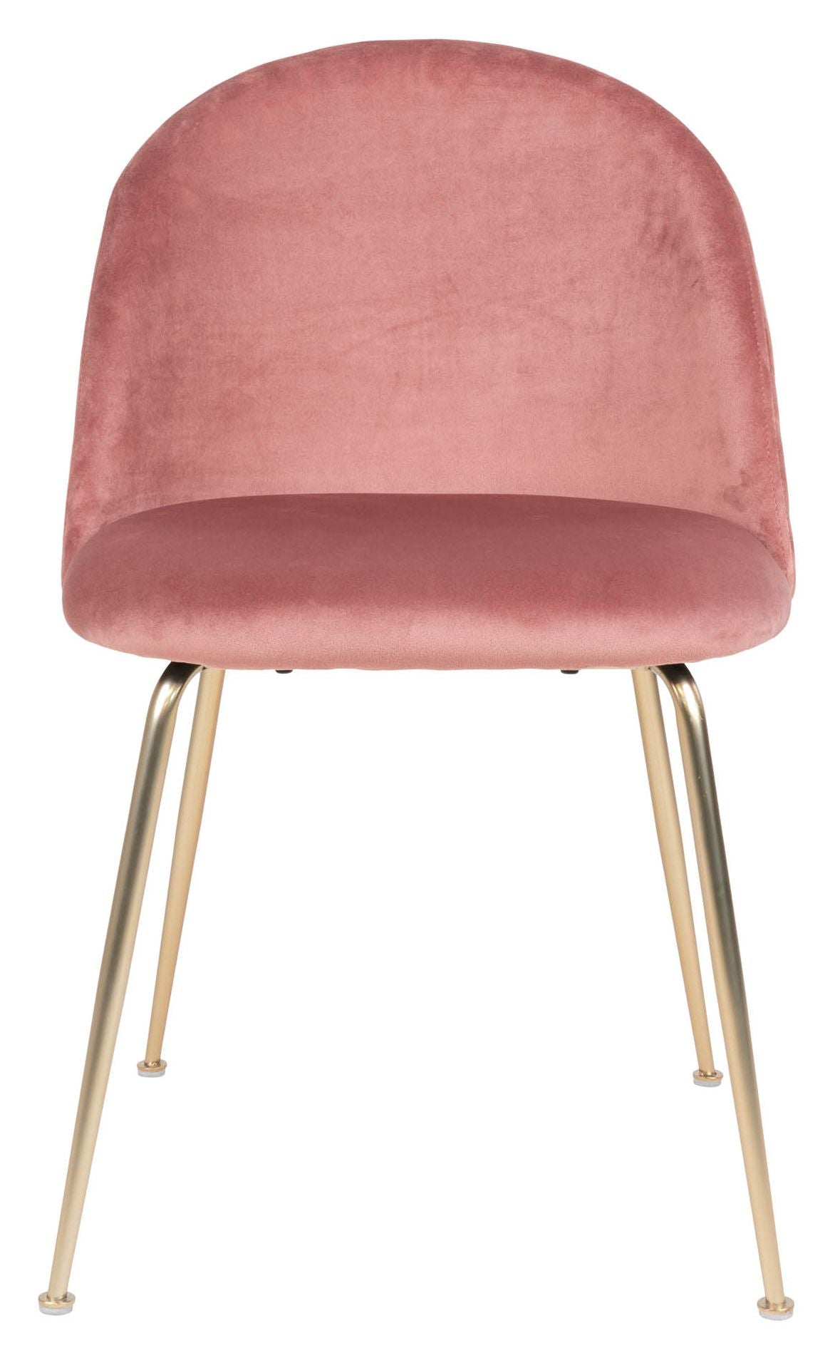 Geneve Spisebordsstol, Rosa velour - Unoliving.com