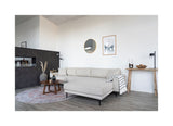 Lido Lounge Sofa m. 4 puder, højrevendt, Beige - Unoliving.com