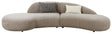 Venice Sofa m. puder, Chenille, Natur - Unoliving.com