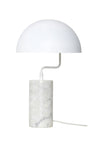 Hübsch Poise Bordlampe m. marmorfod, Hvid - Unoliving.com