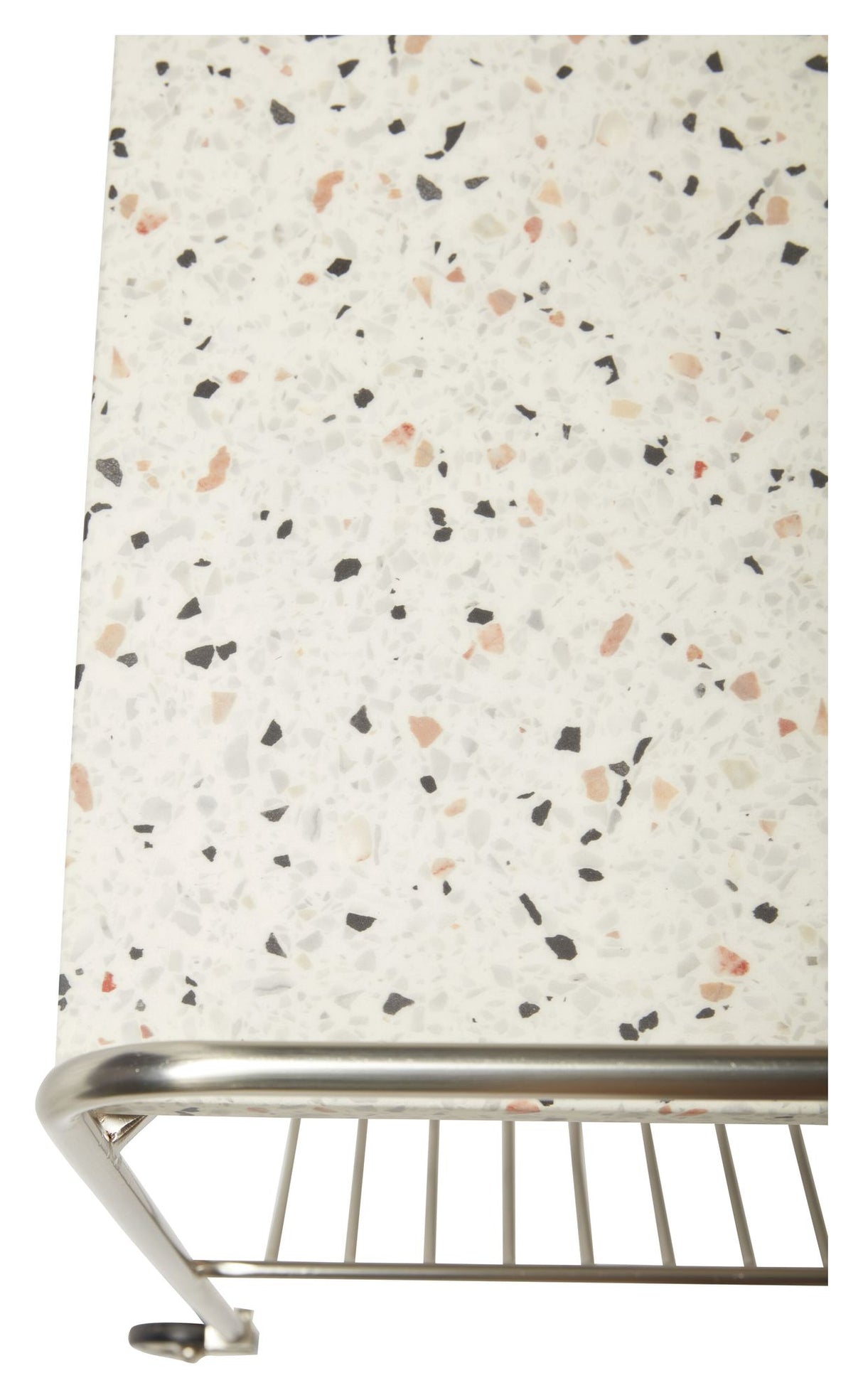 Hübsch Wave Rullebord, Nikkel/Terrazzo - Unoliving.com