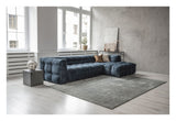 Hudson 3-pers. Sofa m. chaiselong, højre - Blå Velour - Unoliving.com