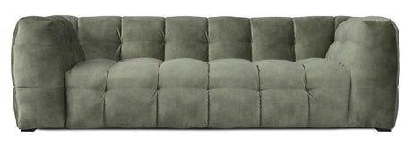 Hudson Sofa - mørk grøn m. sorte ben - Unoliving.com