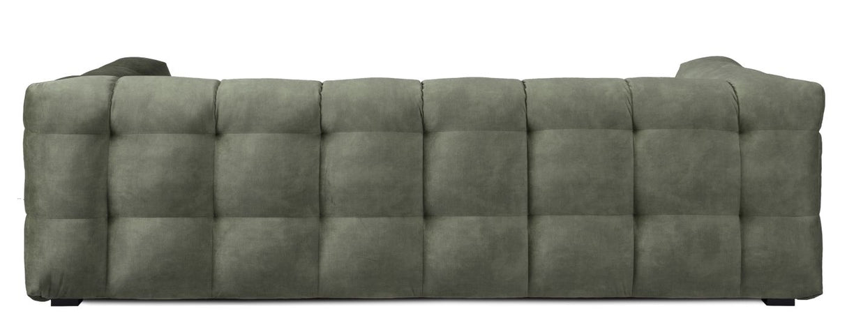 Hudson Sofa - mørk grøn m. sorte ben - Unoliving.com