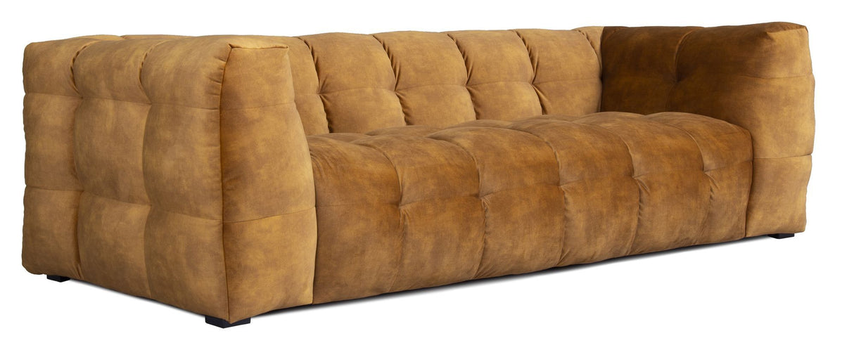 Hudson Sofa - lys Cognac m. sorte ben - Unoliving.com