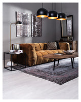 Hudson Sofa - lys Cognac m. sorte ben - Unoliving.com