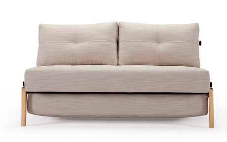 Cubed 140 Sovesofa m. Egeben, Sand Grå - Unoliving.com