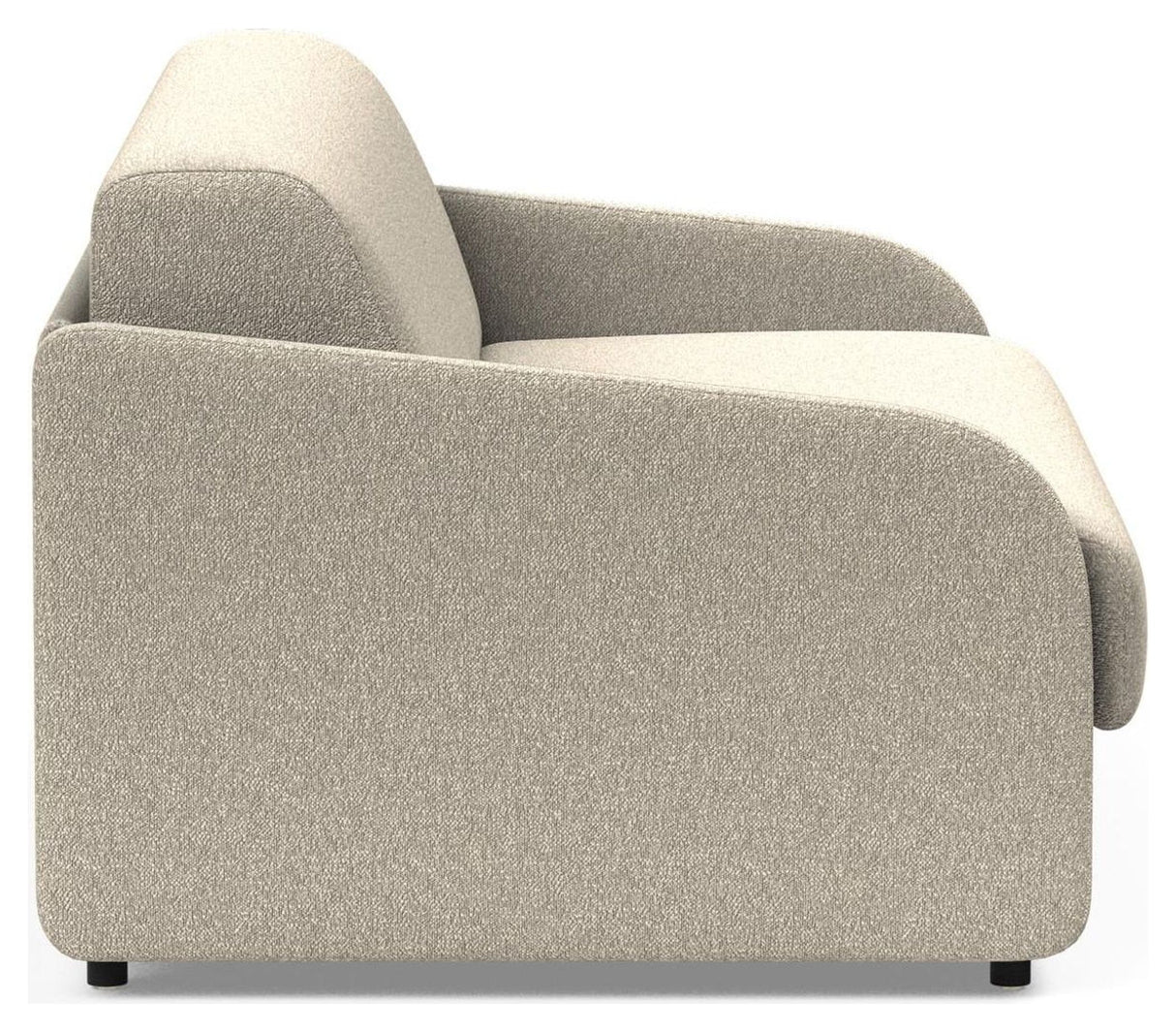 Eivor 140 Sovesofa, Springmadras, Bouclé/Beige - Unoliving.com