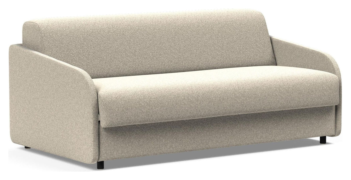 Eivor 140 Sovesofa, Springmadras, Bouclé/Beige - Unoliving.com