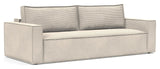 Newilla Sovesofa, Bouclé Taupe - Unoliving.com