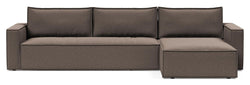 Newilla Sovesofa m. chaiselong, Corduroy Ivory