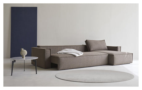 Newilla Sovesofa m. chaiselong, Corduroy Ivory - Unoliving.com