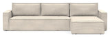 Newilla Sovesofa m. chaiselong, Bouclé Taupe