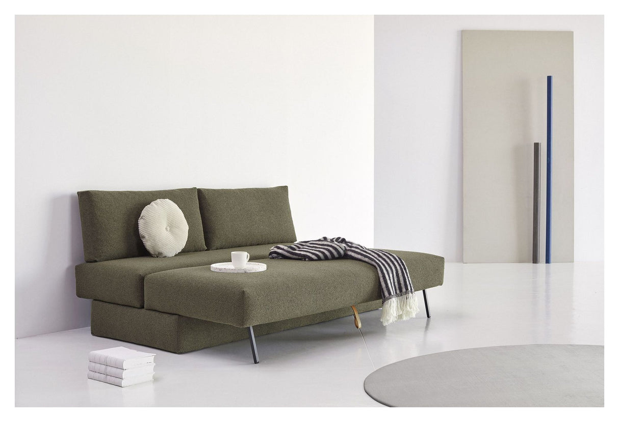 Osvald Sovesofa, Bouclé/Forest Green - Unoliving.com