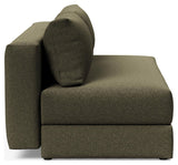 Osvald Sovesofa, Bouclé/Forest Green - Unoliving.com