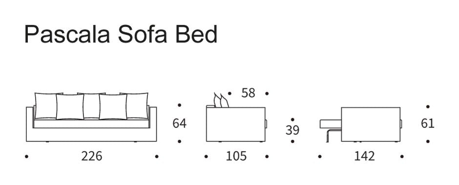 Pascala Sovesofa, Sand - Unoliving.com