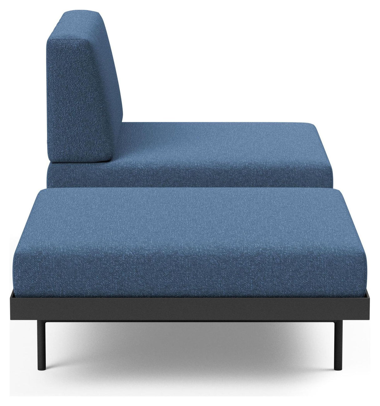 Puri Daybed m. ege bord, Bouclé/Blue - Unoliving.com