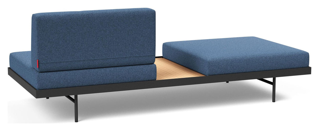 Puri Daybed m. ege bord, Bouclé/Blue - Unoliving.com