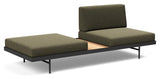 Puri Daybed m. ege bord, Bouclé/Forest Green - Unoliving.com