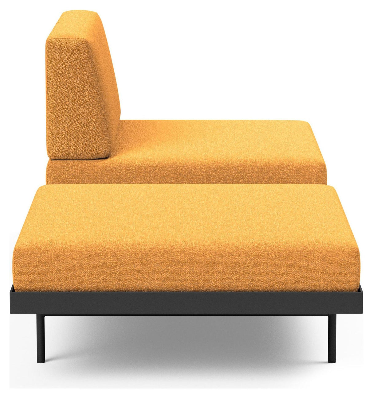 Puri Daybed m. ege bord, Bouclé/Ochre - Unoliving.com