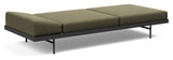 Puri Daybed m. valnødde bord, Bouclé/Forest Green - Unoliving.com