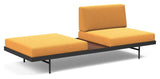 Puri Daybed m. valnødde bord, Bouclé/Ochre - Unoliving.com