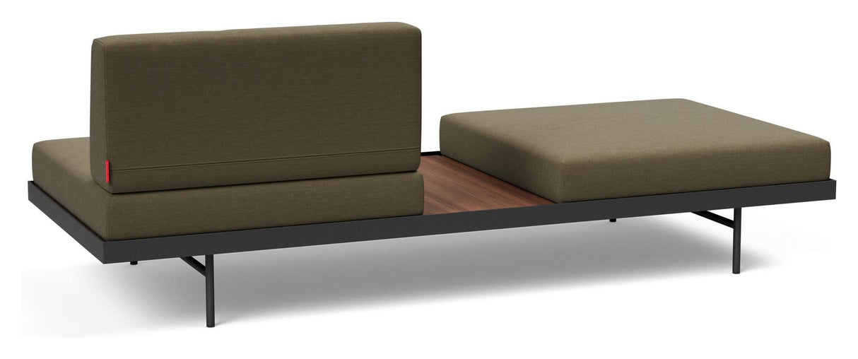 Puri Daybed m. valnødde bord, Oliven - Unoliving.com