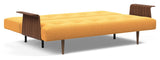 Recast Plus Sovesofa Dark Styletto m. armelæn, Bouclé/Ochre - Unoliving.com