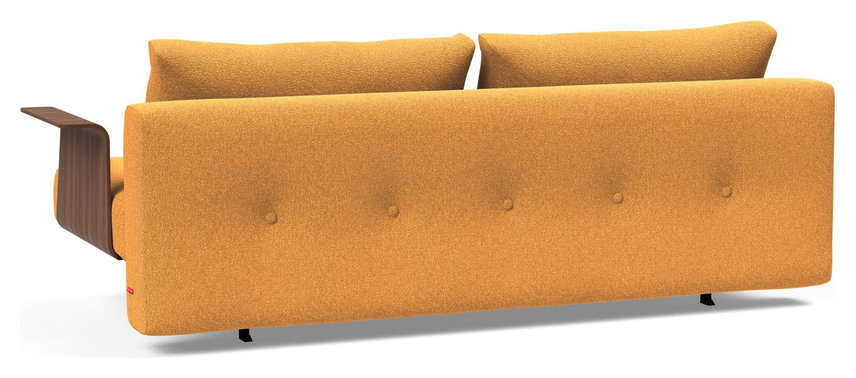 Recast Plus Sovesofa Dark Styletto m. armelæn, Bouclé/Ochre - Unoliving.com