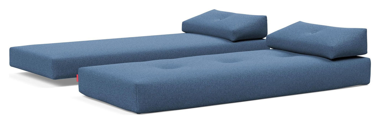 Sigmund Alu Sovesofa, Bouclé/Blue - Unoliving.com