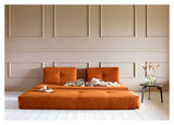 SIGMUND INDU Sovesofa, Corduroy/Burnt Orange - Unoliving.com