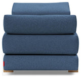 Sigmund Oak Sovesofa, Bouclé/Blue - Unoliving.com